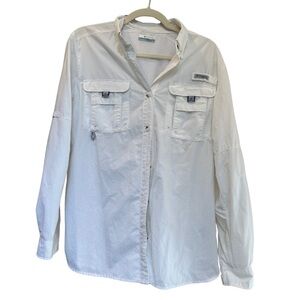 Columbia PFG Bahama™ Long Sleeve Fishing Shirt – White – Women’s Size L